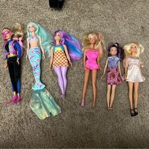 Barbie Doll Lot of 6 Mermaid Tail Scuba Diver Gear Hair Dolls Offers Welcome